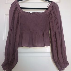 Off the shoulder semi crop top